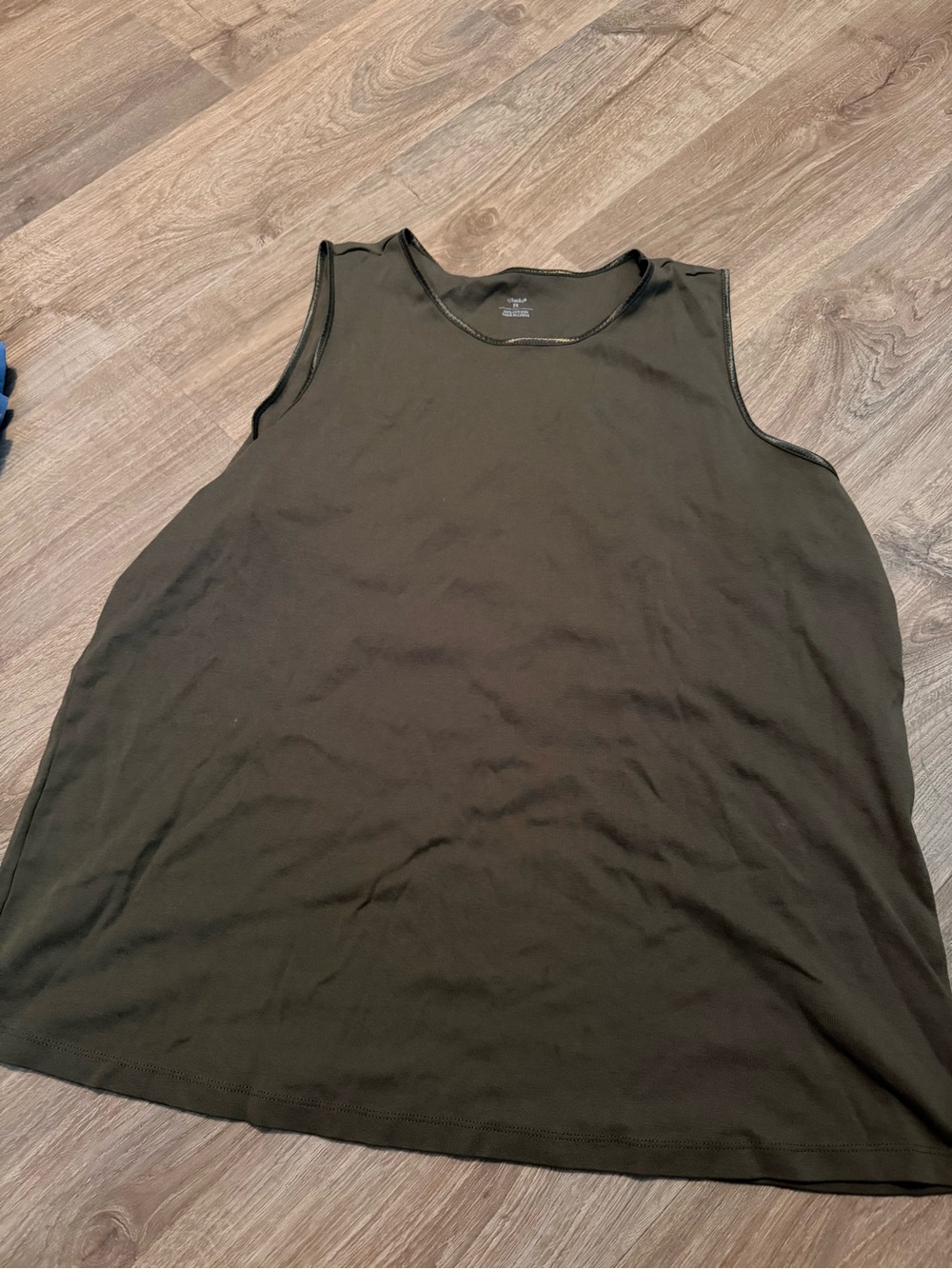 CJ Banks Olive Green Sleeveless Tank